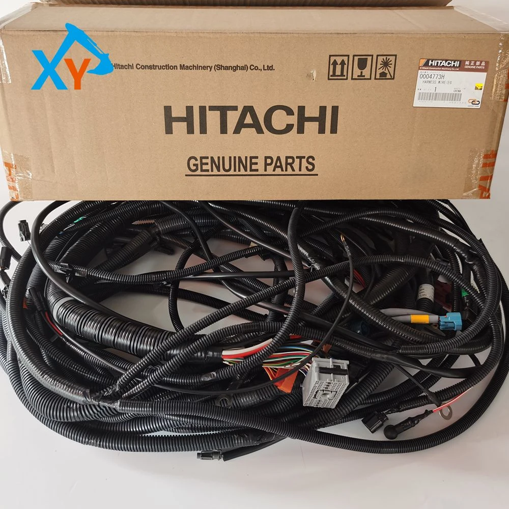 0004773 Genuine Hitachi external wiring harness for Hitachi ZX210 excavator.