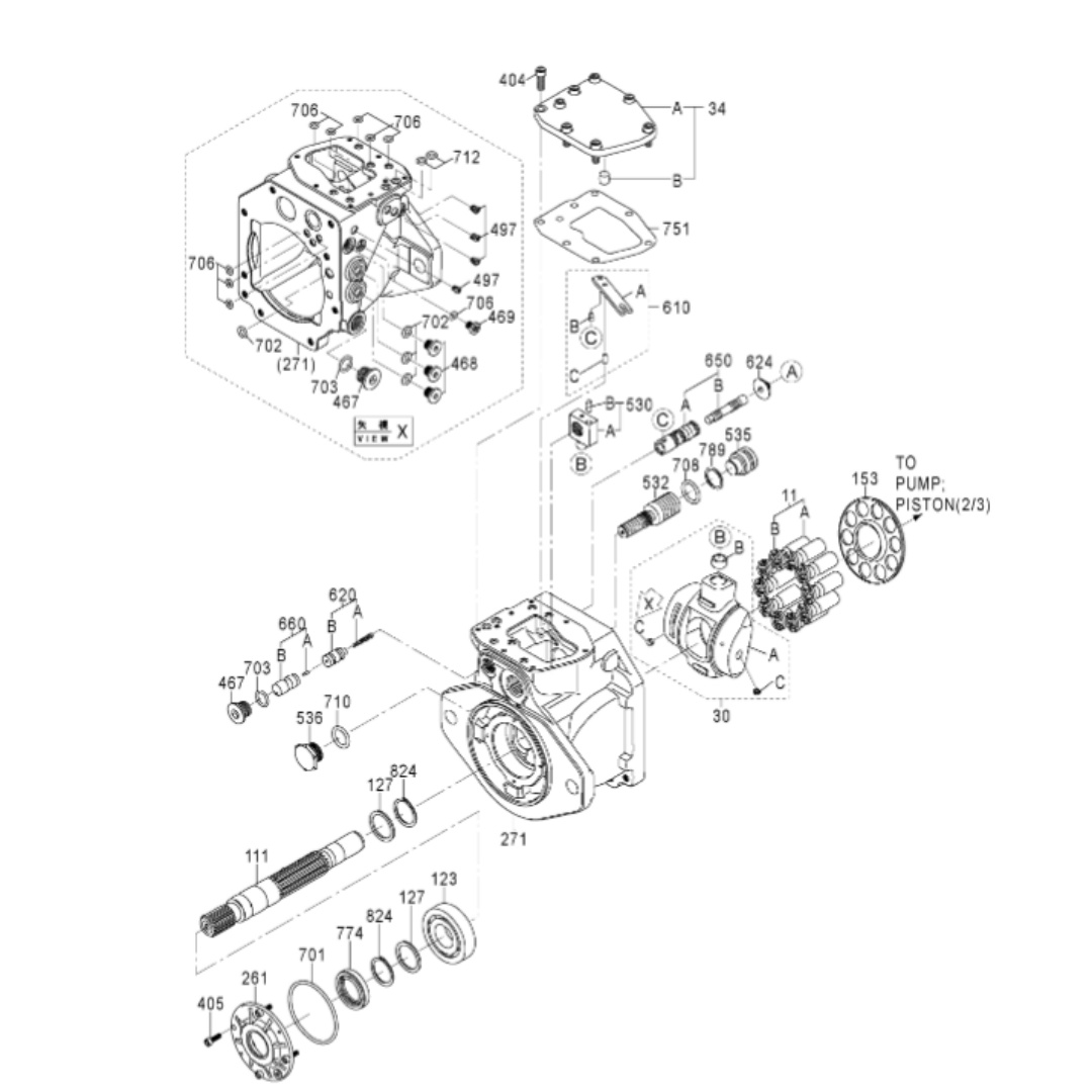 YD00013056 Excavator Piston Pump for ZX70-5A