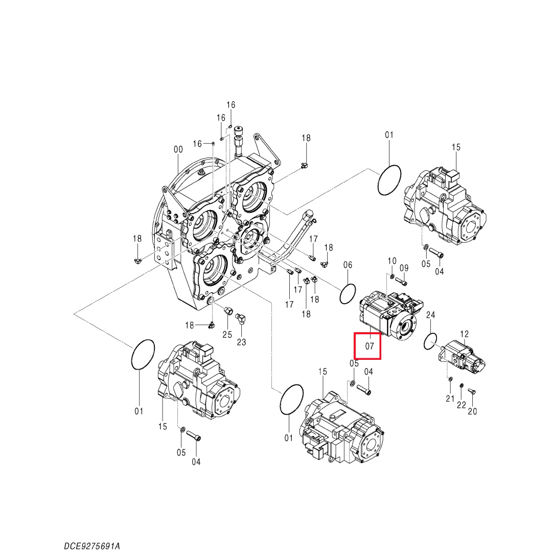 4667614 Original EX1200-6 Excavator Hydraulic Fan Pump