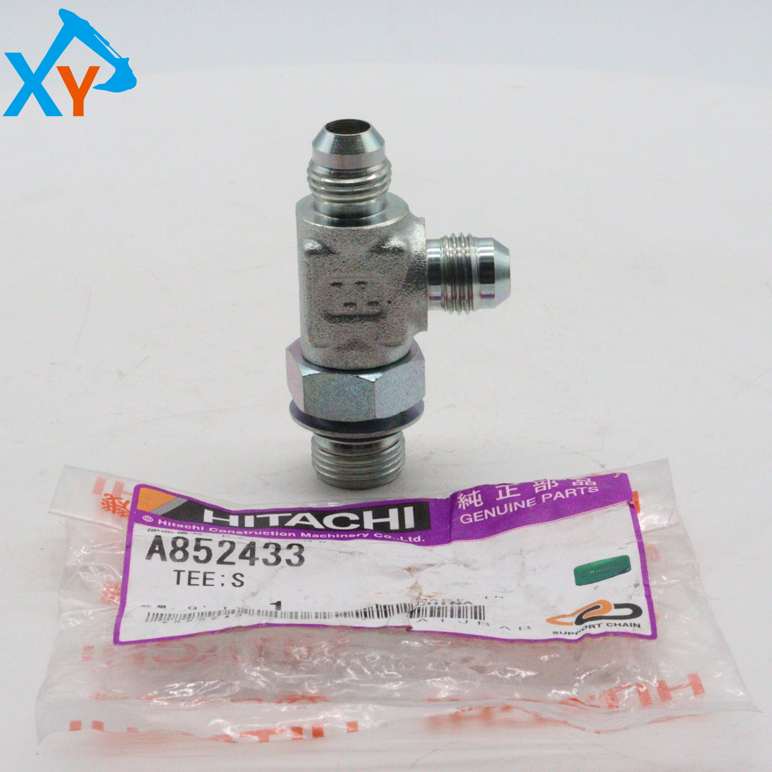 A852433 Original Excavator Pipe Joint for Hitachi ZX225USLC-7