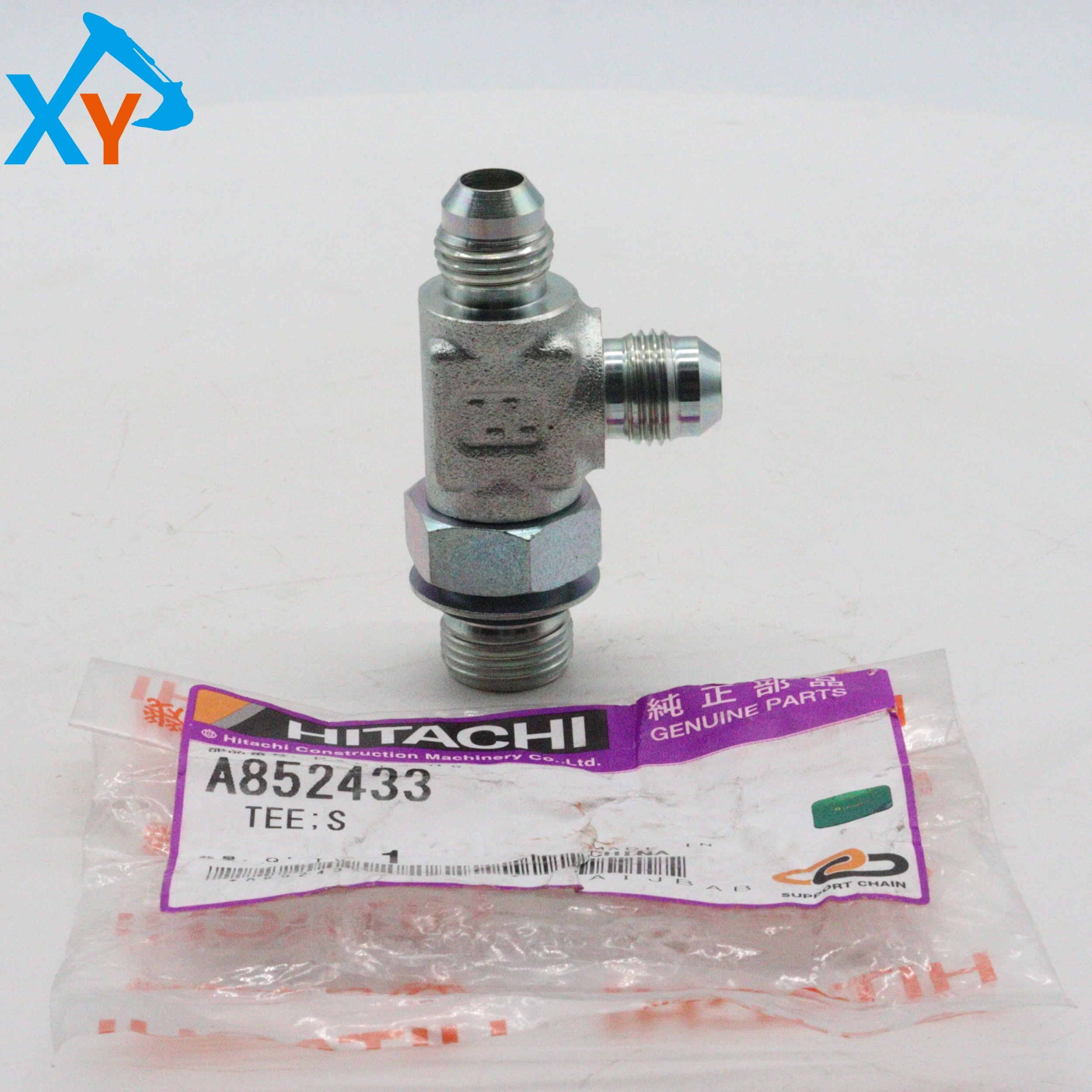 A852433 Original Excavator Pipe Joint for Hitachi ZX225USLC-7