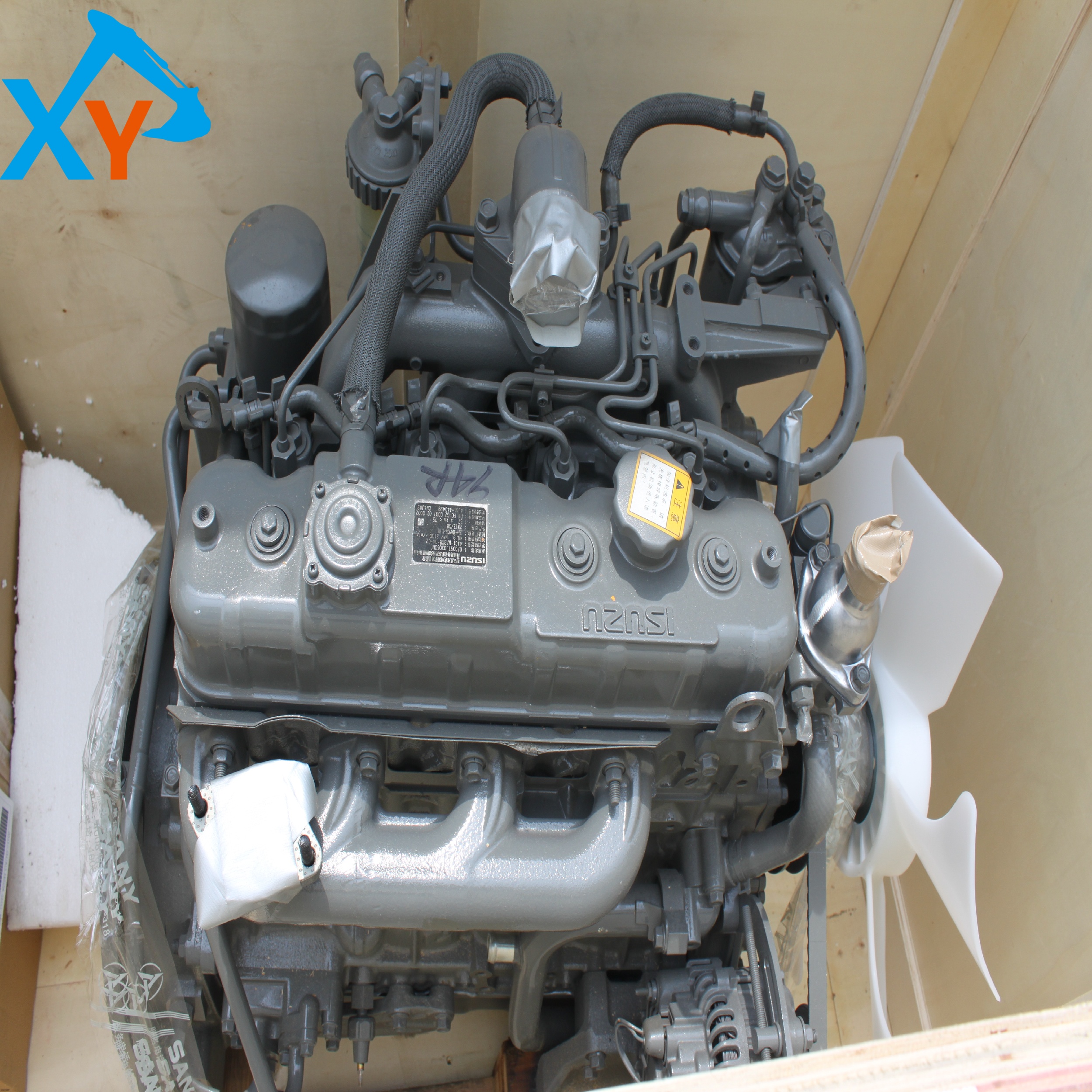 4444166 Original 4JG1 engine assembly for excavator ZX70