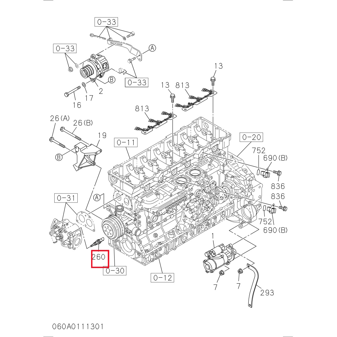 8981566480 Original Excavator Water Temperature Sensor for ISUZU 4HK1 Engine