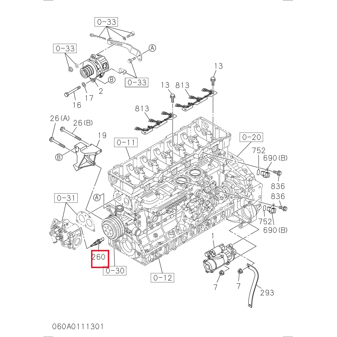 8981566480 Original Excavator Water Temperature Sensor for ISUZU 4HK1 Engine