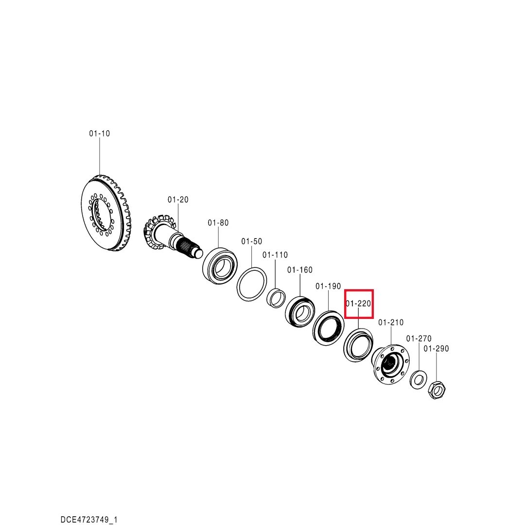 XB00003490 Original Excavator Spacer for ZX135W-7