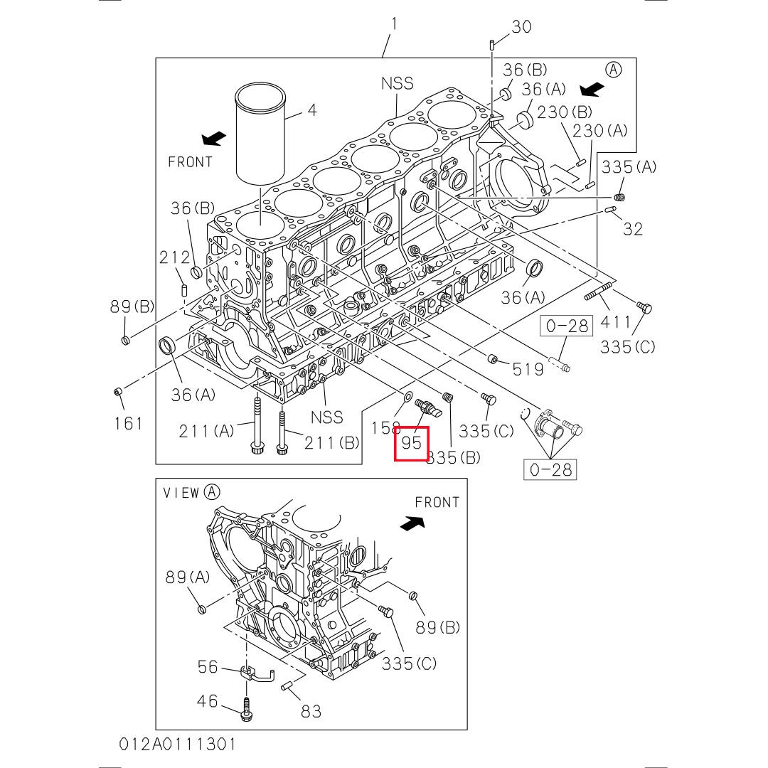 8980274560 Original Excavator Oil Sensor for ISUZU 6WG1 ENGINE