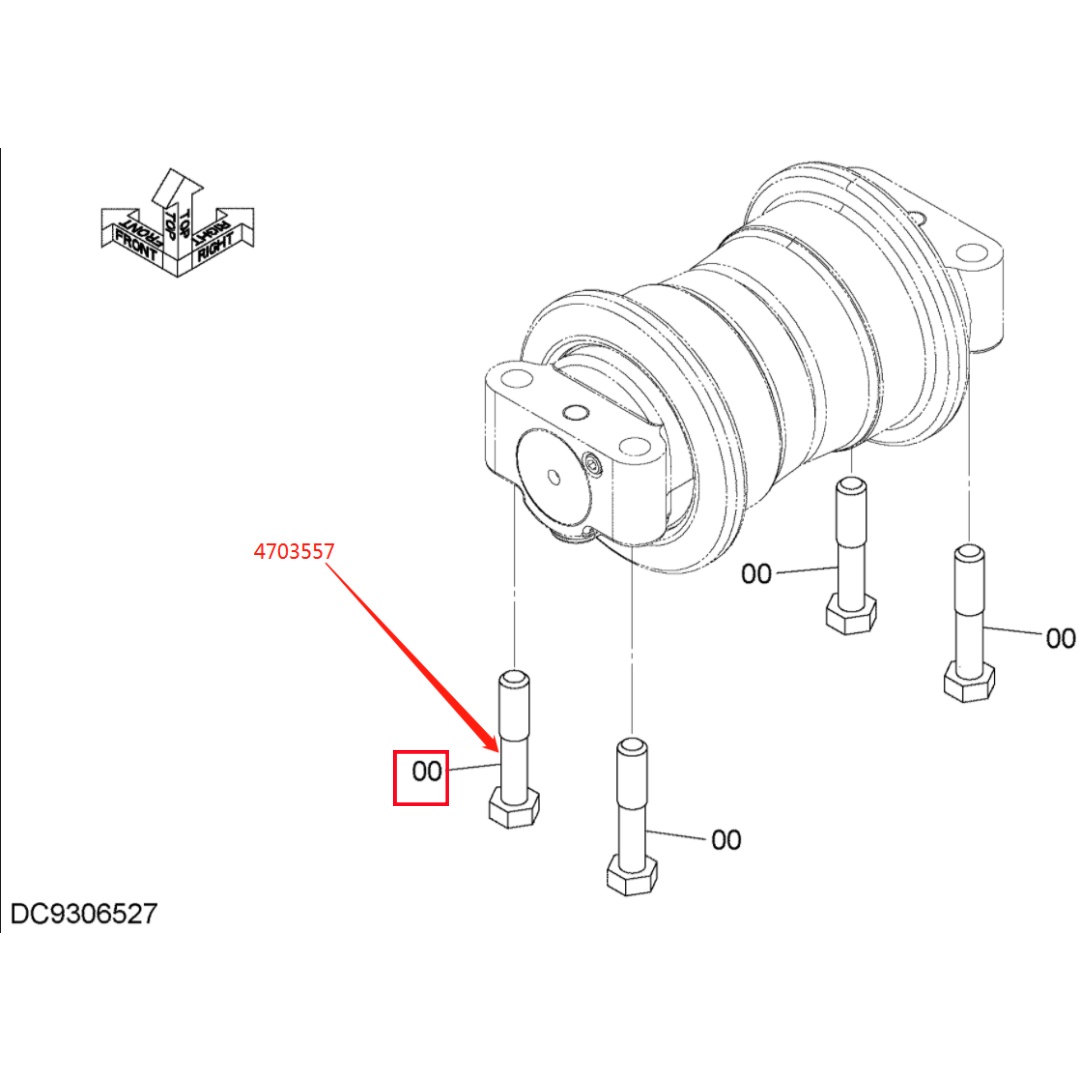 4703557 Original Excavator Bolt for ZX330-3