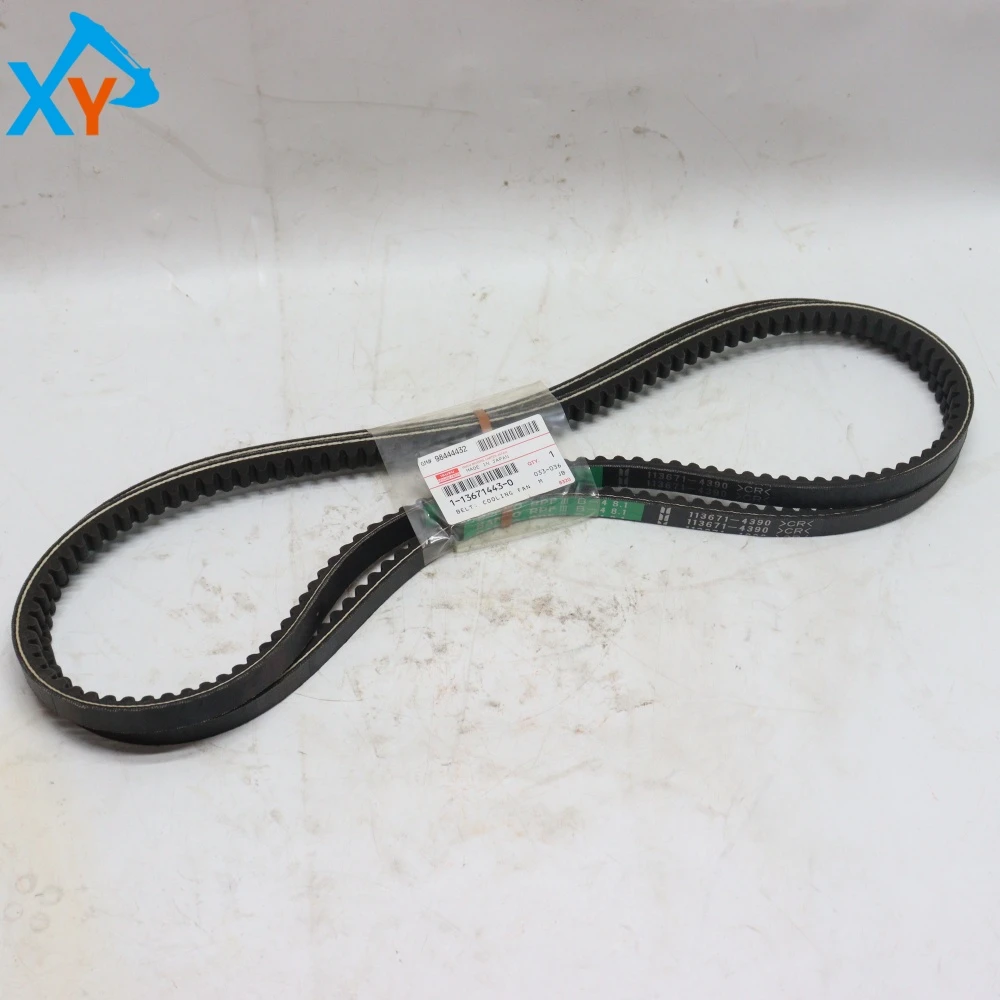 1136714430 Original Excavator Fan Belt for ISUZU Engine 6BG1