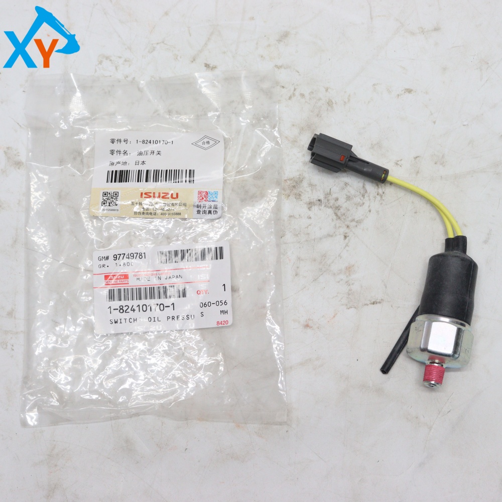 1824101701 Original Excavator OIL PRESSURE SWITCH for ISUZU 6HK1 Engine