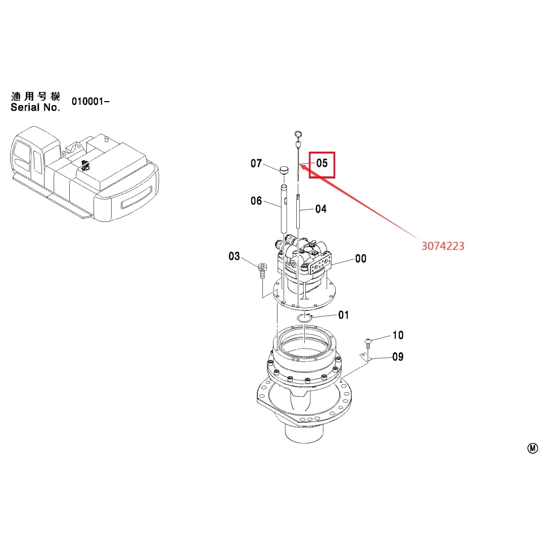3074223 Original Excavator Level Gauge for ZX330-3