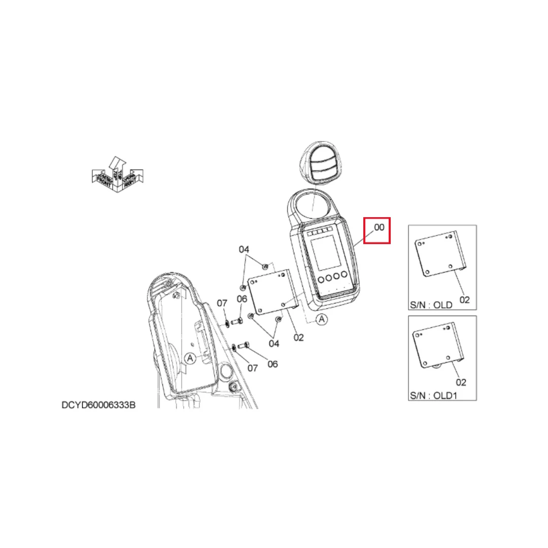 YD00011604 Excavator Monitor for ZX33U-6