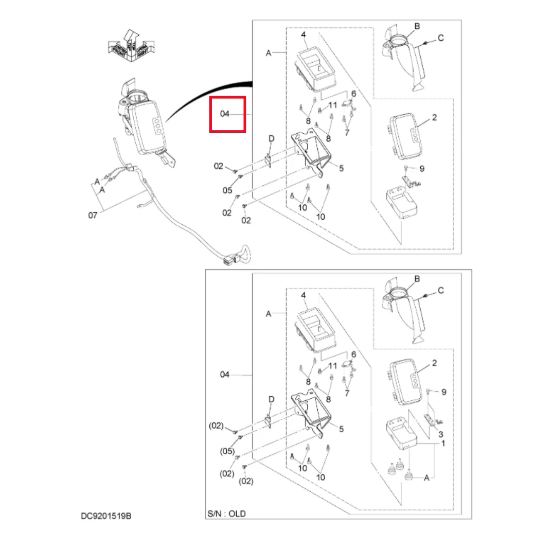 YA00030724 Excavator Monitor for ZX210LCN-G