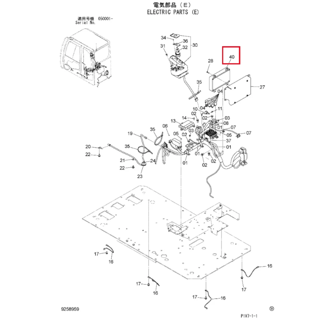 9260333 Original Excavator Controller Unit for ZX330-3