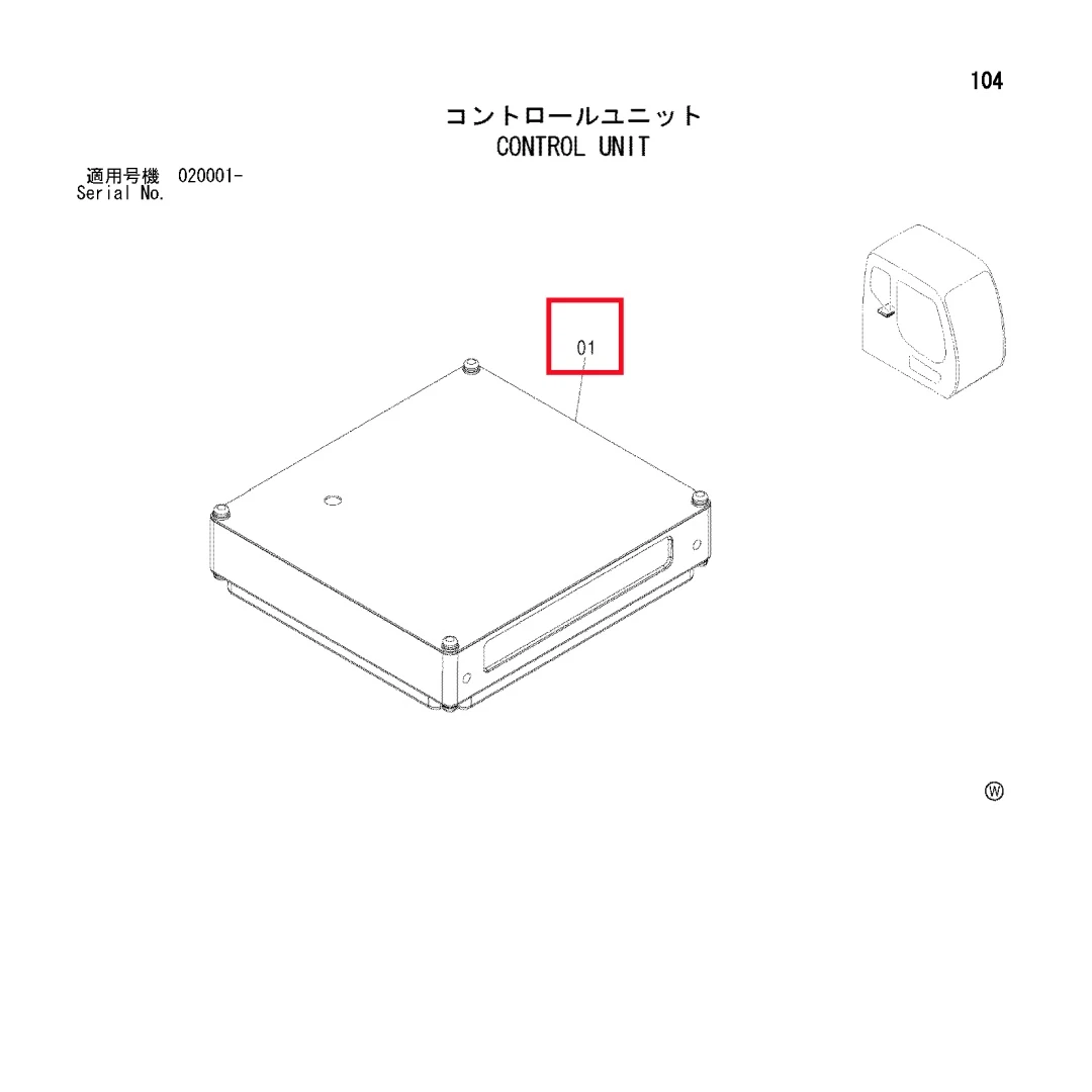 9239568 Original Excavator Control Unit for ZX200-3G