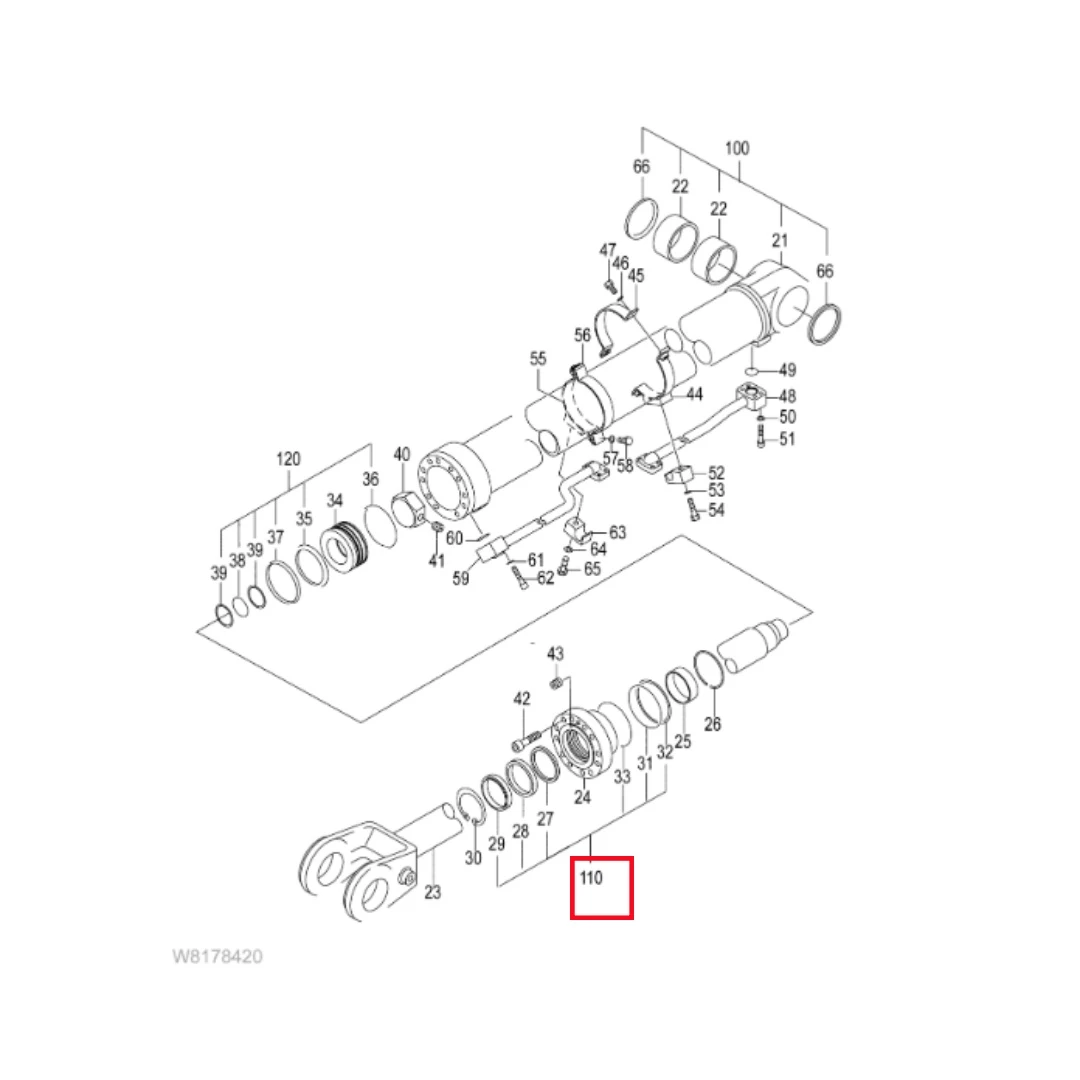 4932775010 Loader Seal Kit for ZW310-6