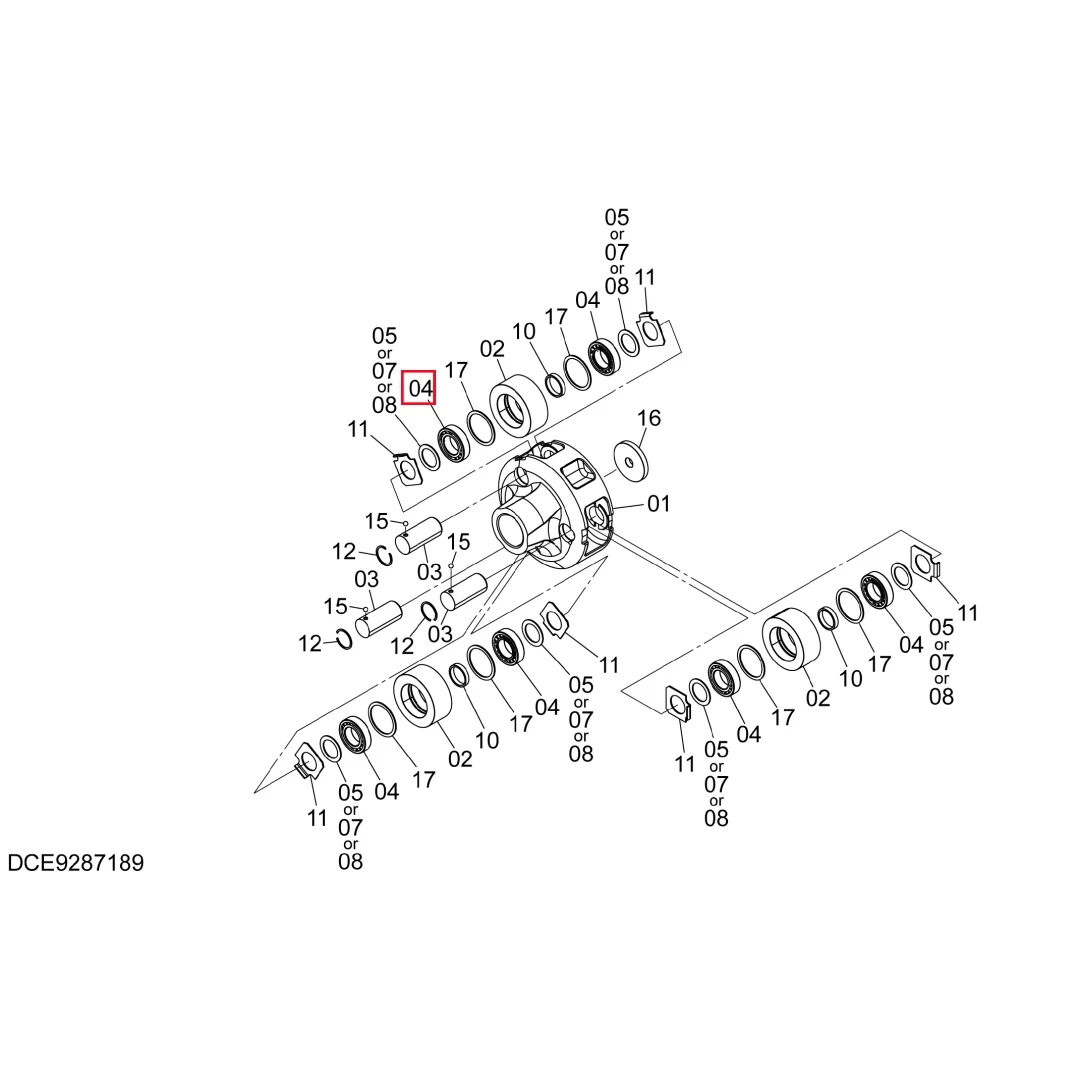 3112294 Loader Bearing for ZW250-6