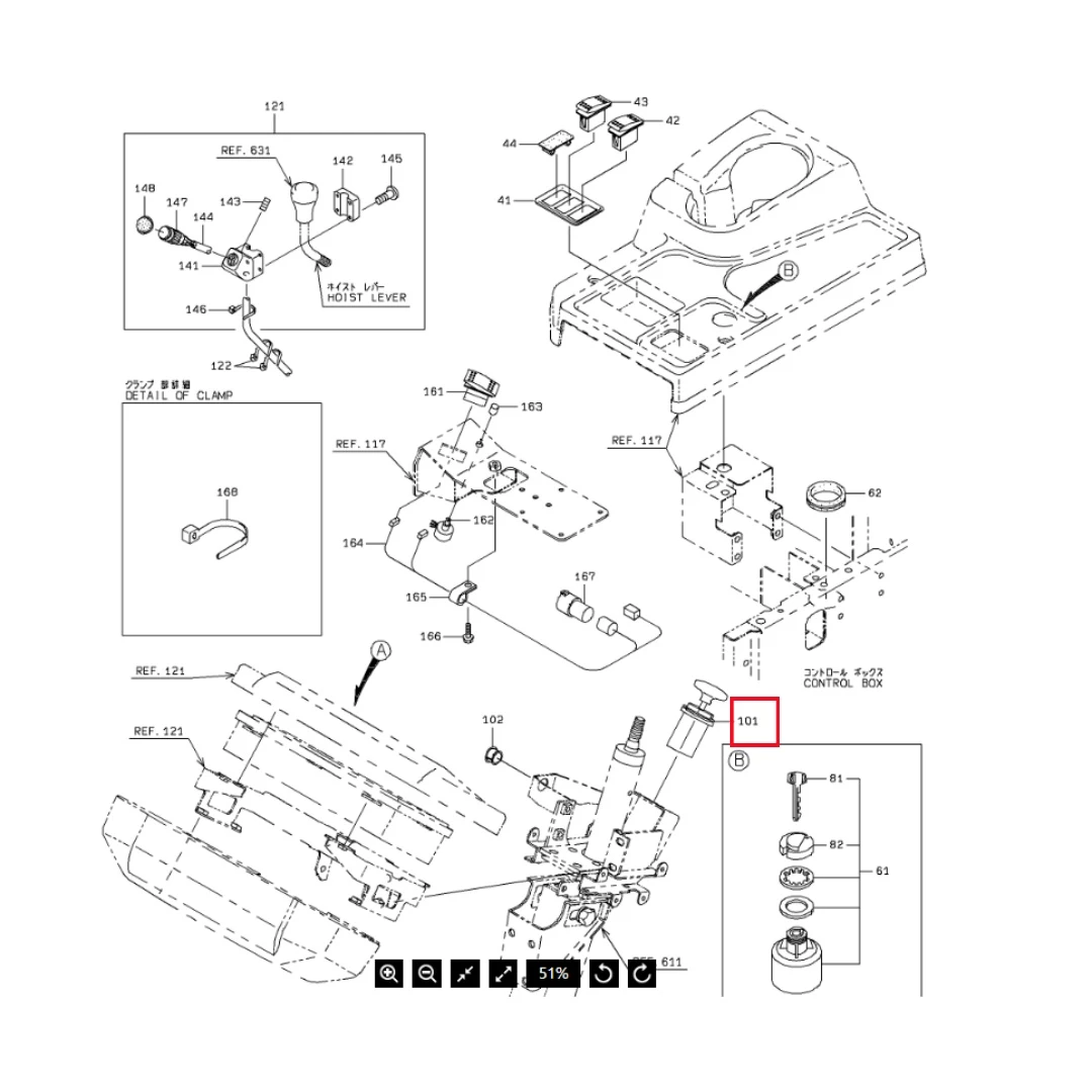 3504860050 Loader Switch for ZW330
