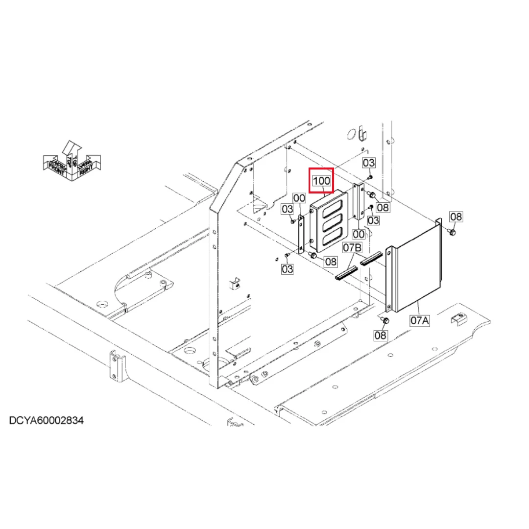 YA00011100 Original Excavator Controller for ZX470-5G