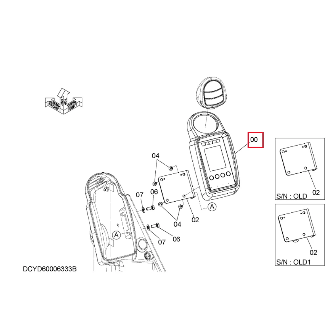 YD00012765 Excavator Monitor for ZX38U-6