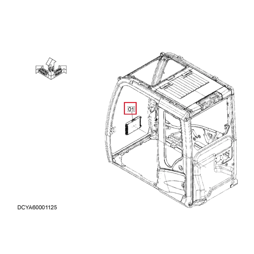 YA60001373 Original Excavator Control Unit for ZX200-5B