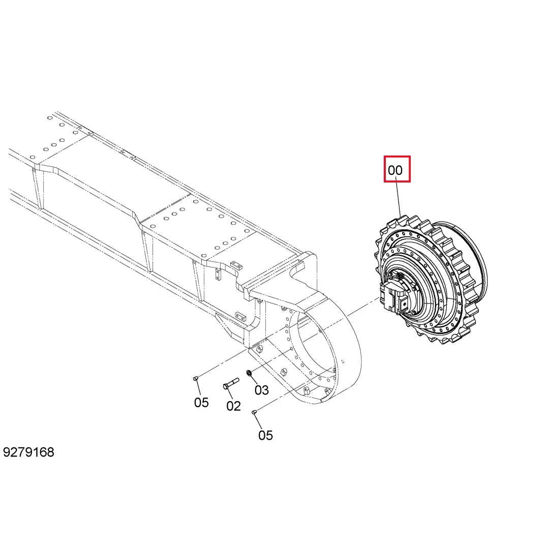 9301480 Original Excavator Hydraulic Final Drive for Hitachi EX1200-6