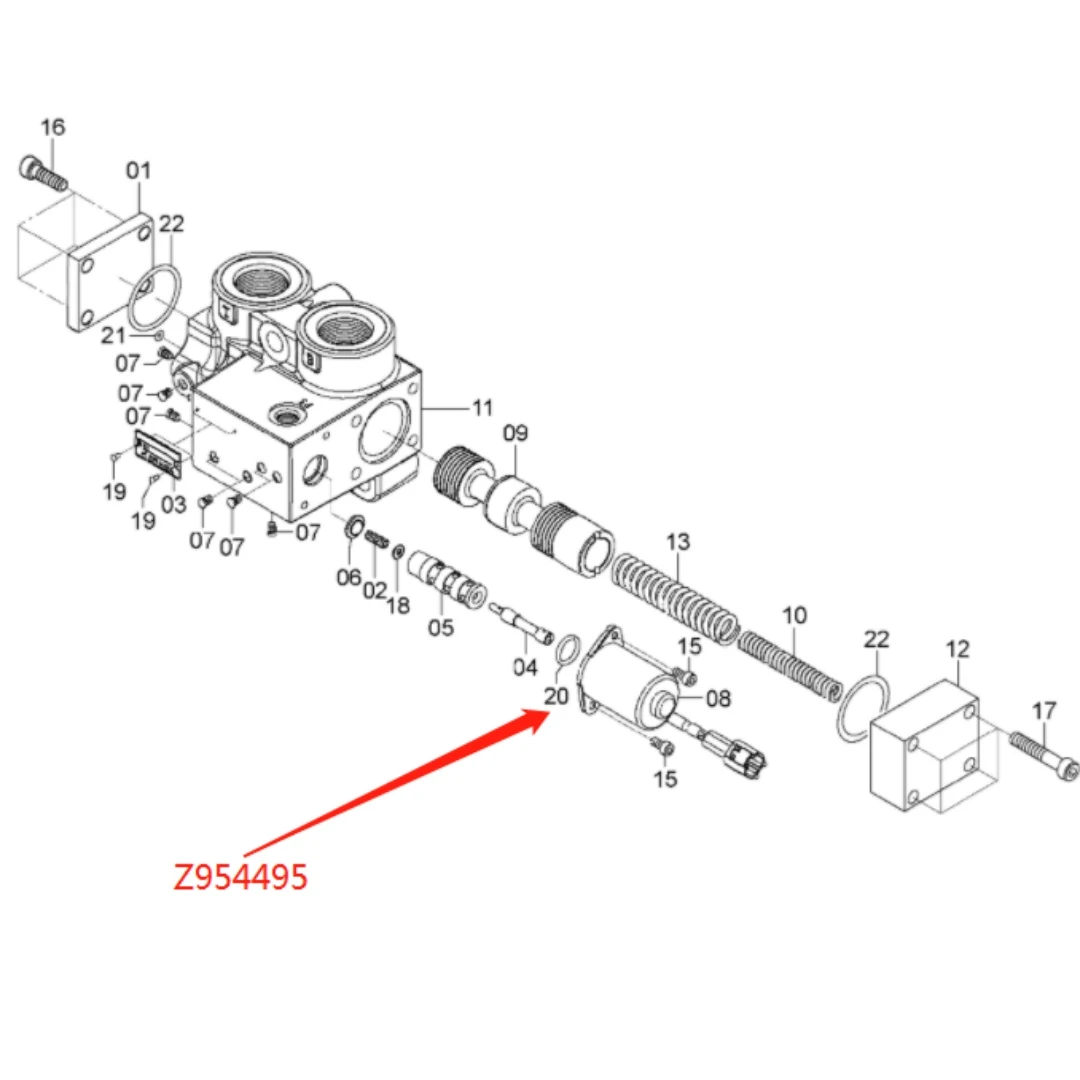 Z954495 Original Loader Sealing O-ring for ZW180-7