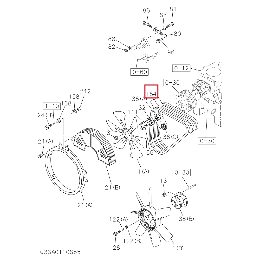 1136715160 Excavator 6HK1 Engine Belt
