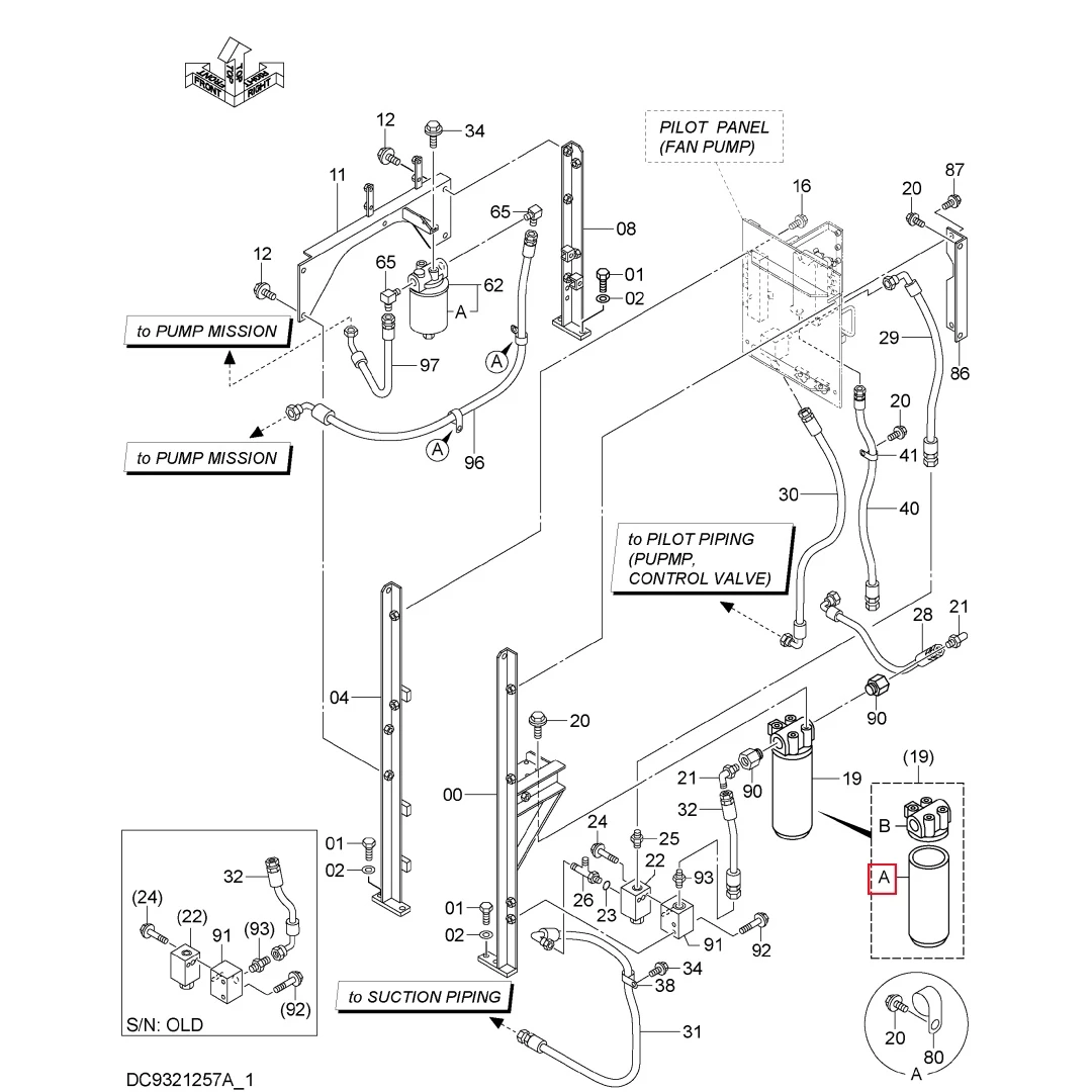 4697283 Excavator Filter element for EX2600-6