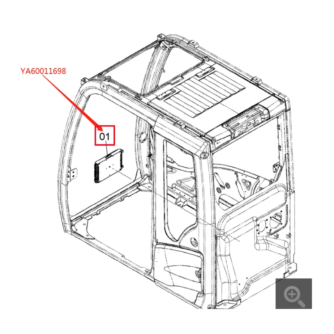 YA60011698 Original Excavator Control Unit  for ZX470-5B