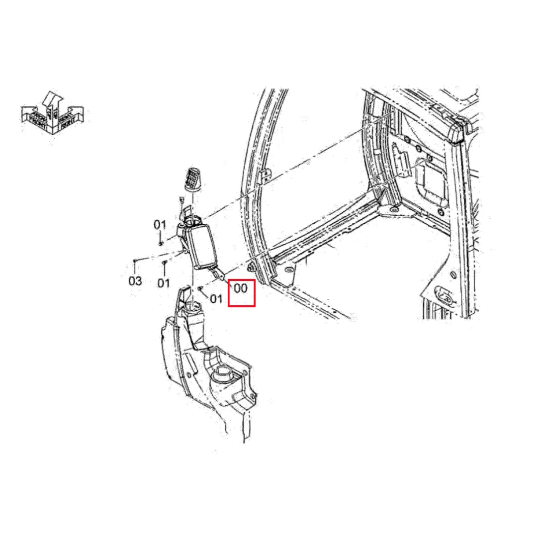YD00005463 Original Excavator Monitor for ZX70-5A