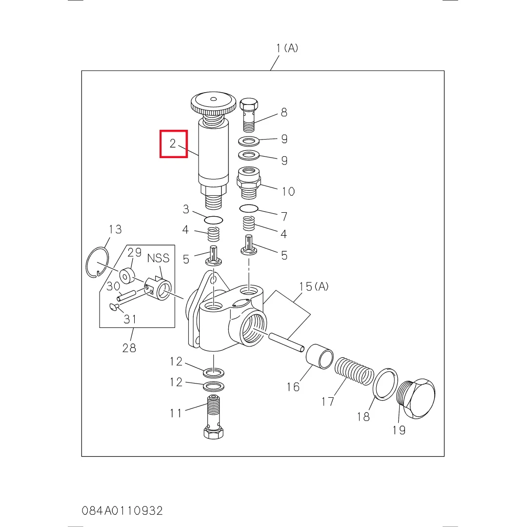 1157610061 Excavator Engine Priming Fuel Feed Pump for 6BG1