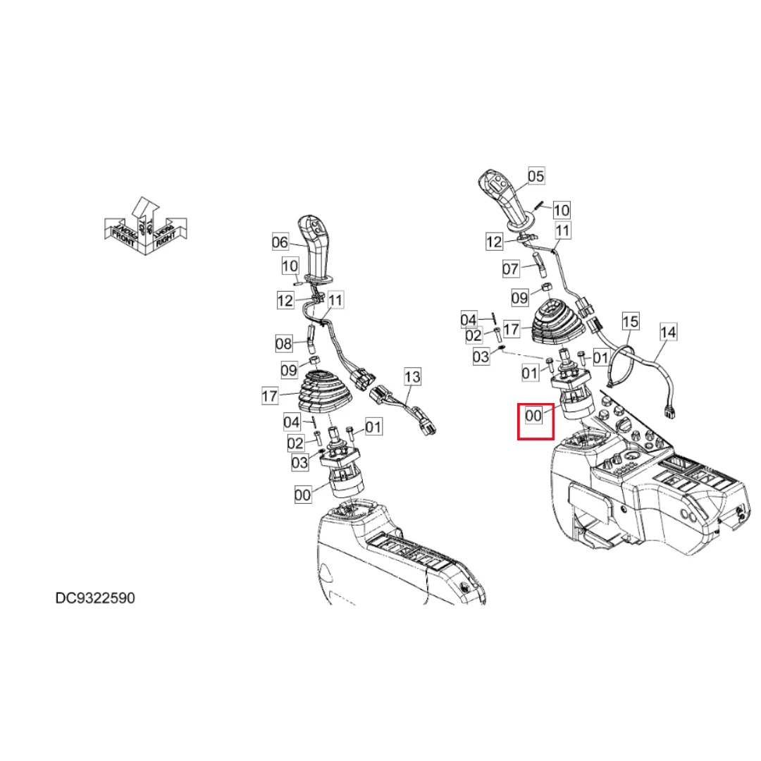 4723874 Original Excavator Joystick Pilot Valve for ZX220W-7