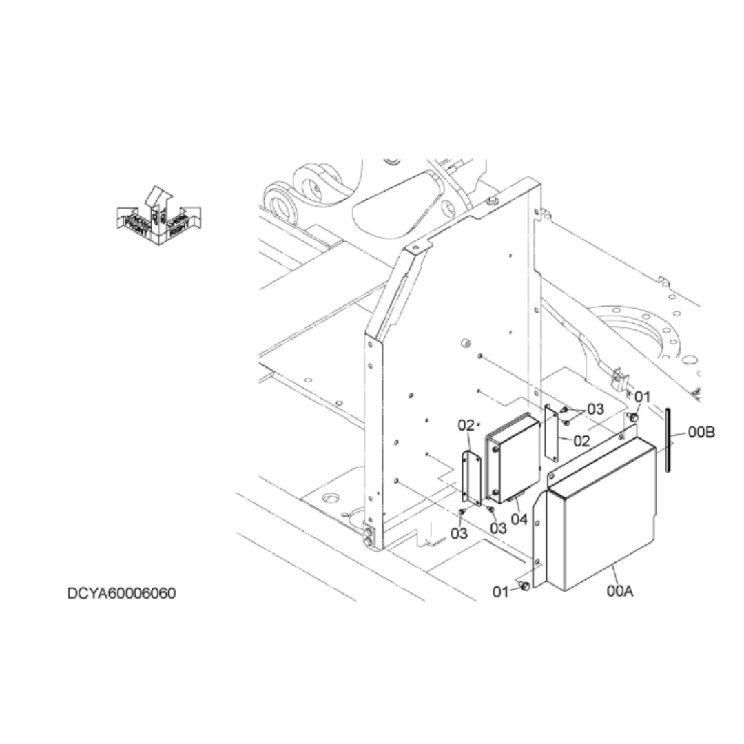 YA00008063 Original Excavator Control Unit for ZX130-5G