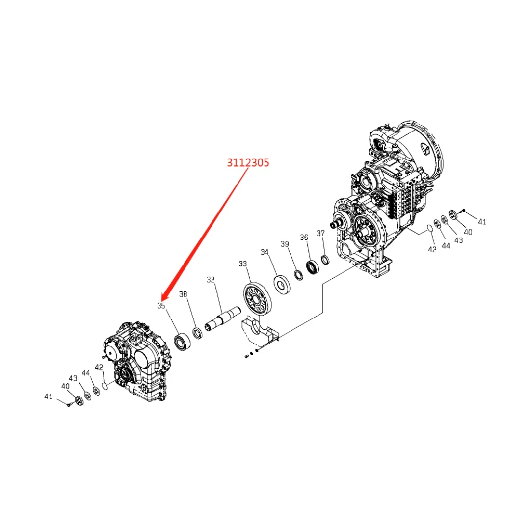 3112305 Original Loader Ball Bearing for Hitachi ZW310-5A