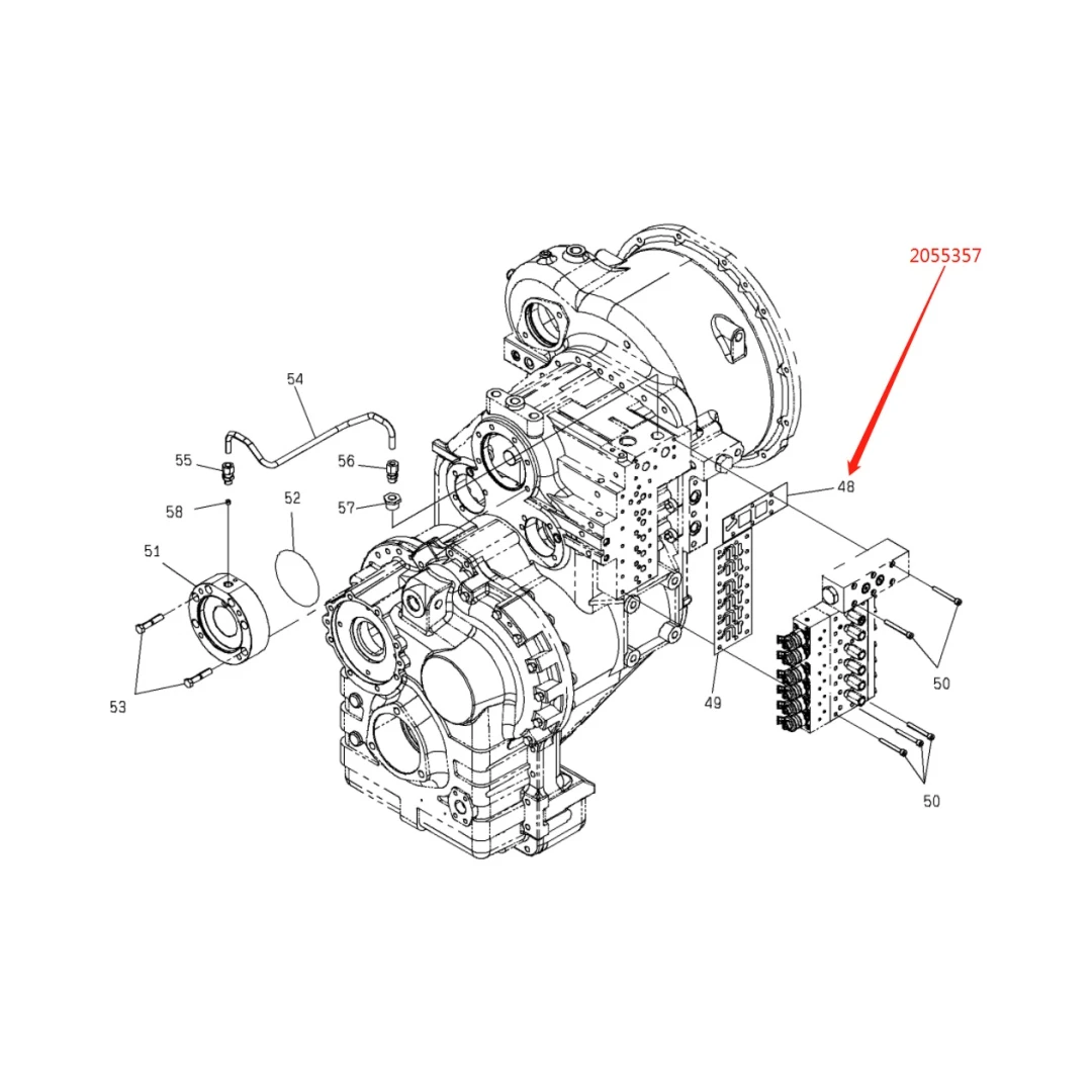 2055357 Original Loader Shim for Hitachi ZW220