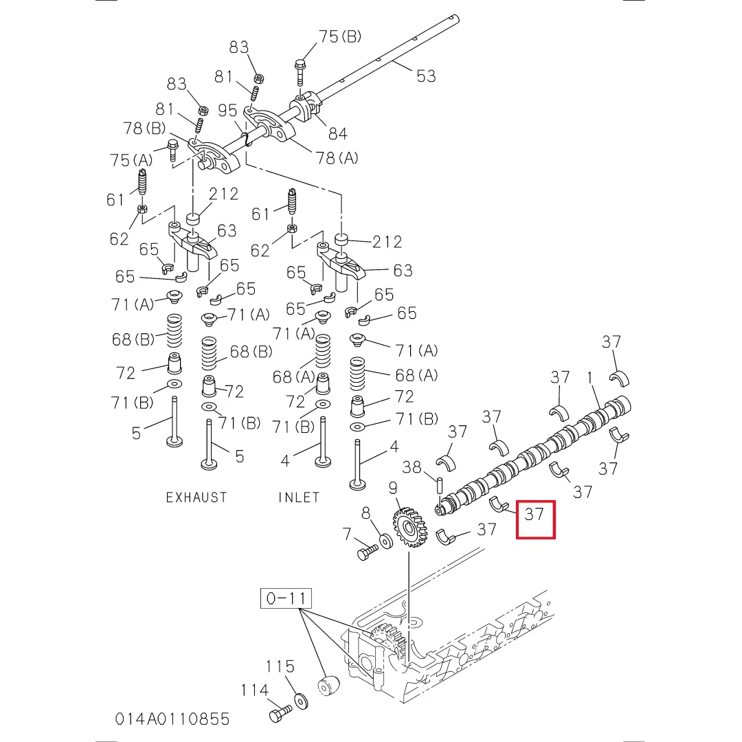8976026990 Metal Camshaft Bearing for Isuzu 6HK1