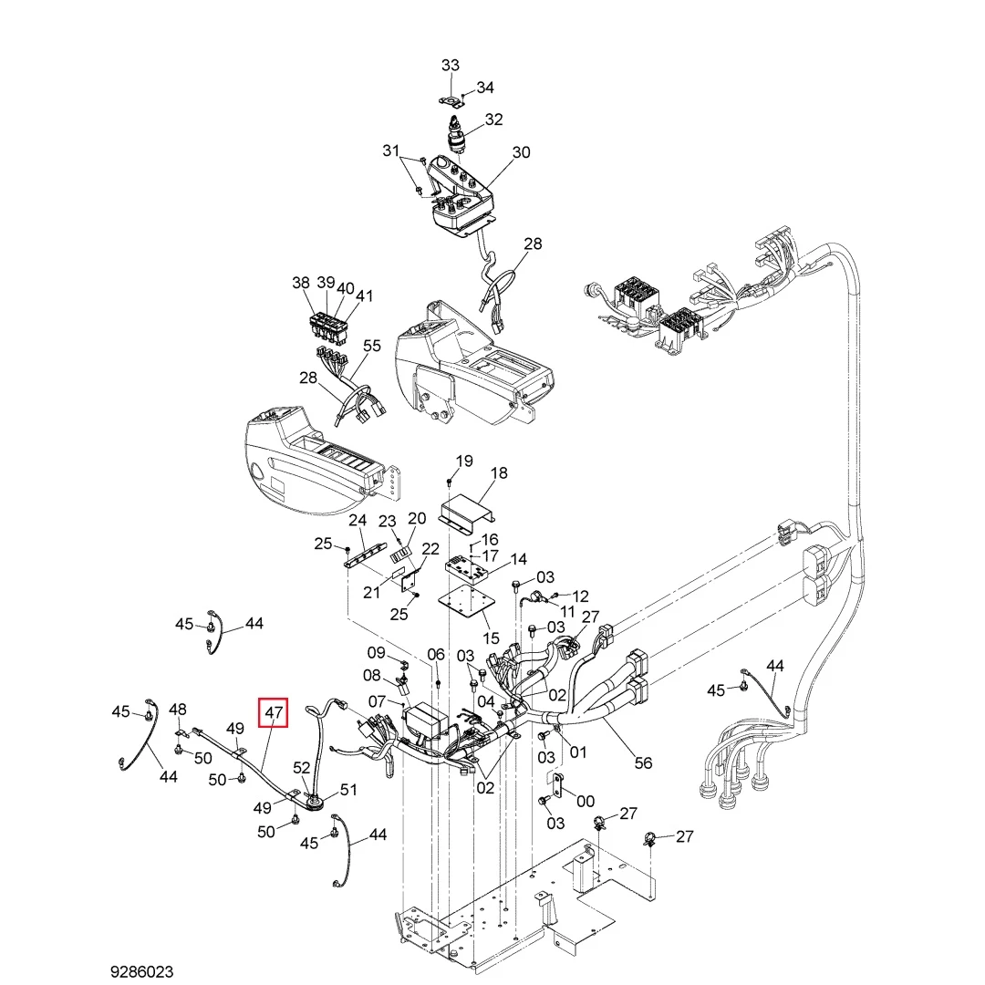 4640410 Original Excavator Wire Harness for ZX450-3