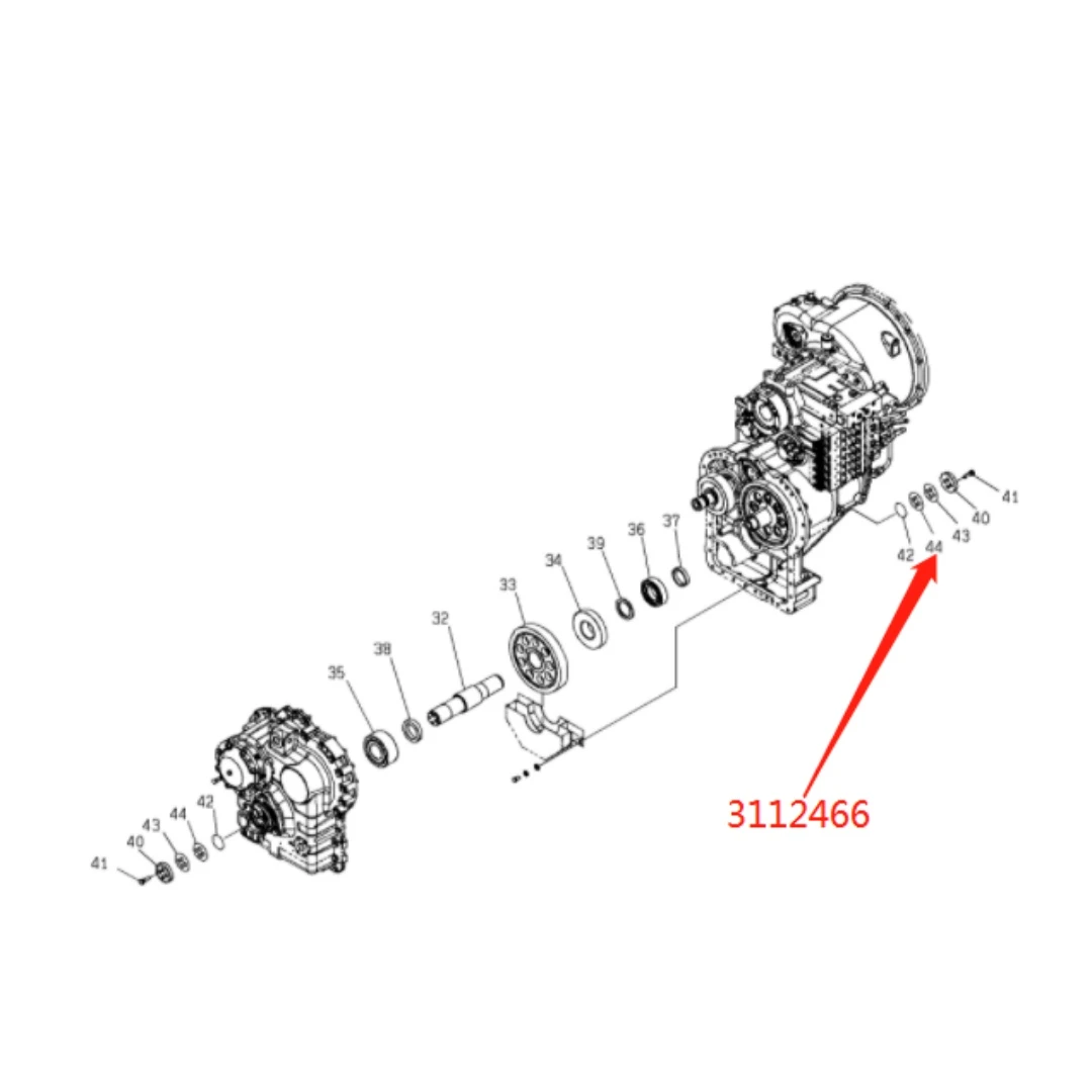 3112466 Original Loader Shim for Hitachi ZW220