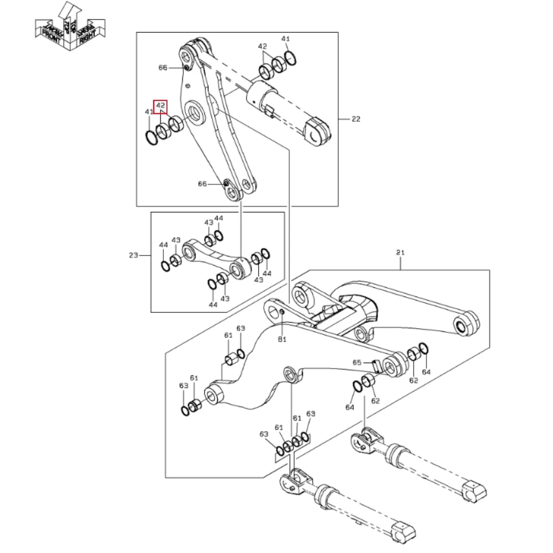 4084026820 Original Loader Bushing for ZW250-6