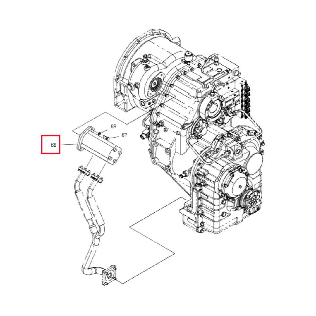 2055283 Original Loader Gear Pump for ZW220