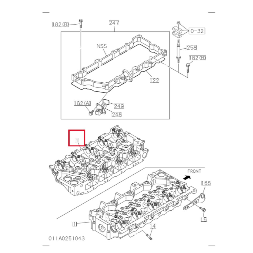 8981706171 Excavator Spare Parts 4HK1 Engine Cylinder Head  ﻿