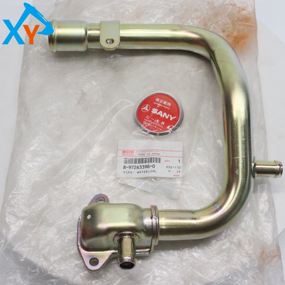 8972633980 Excavator 4JG1 Engine Parts Cooling Water Bypass Pipe