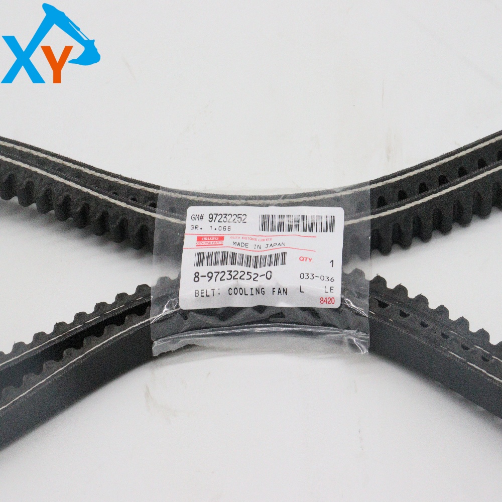 8972322520 4BG1 Diesel Engine Spare Parts Fan Belt