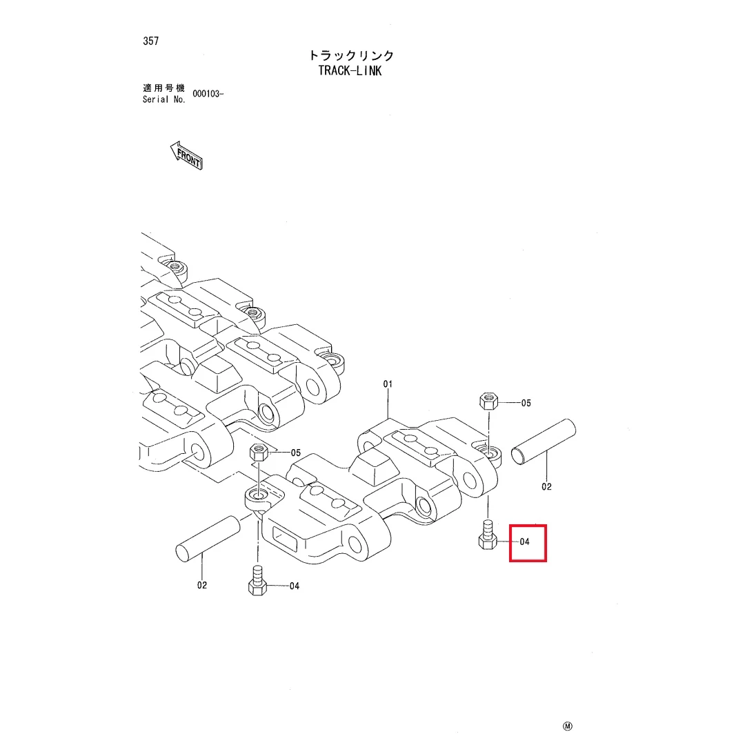 4334171 Original Excavator Parts Hexagon Bolt for EX3600-6 ﻿