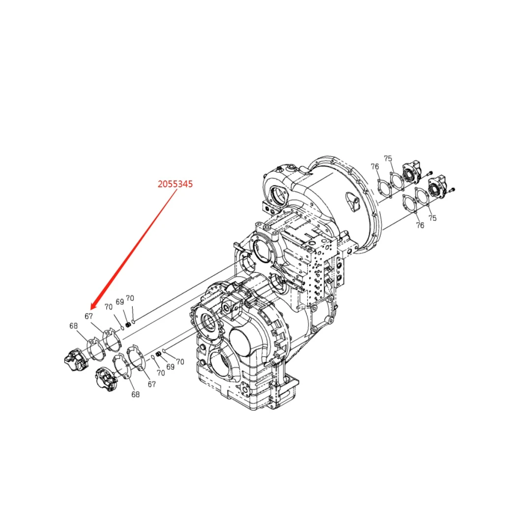 2055345 Original Loader Shim for ZW220 ﻿ ﻿