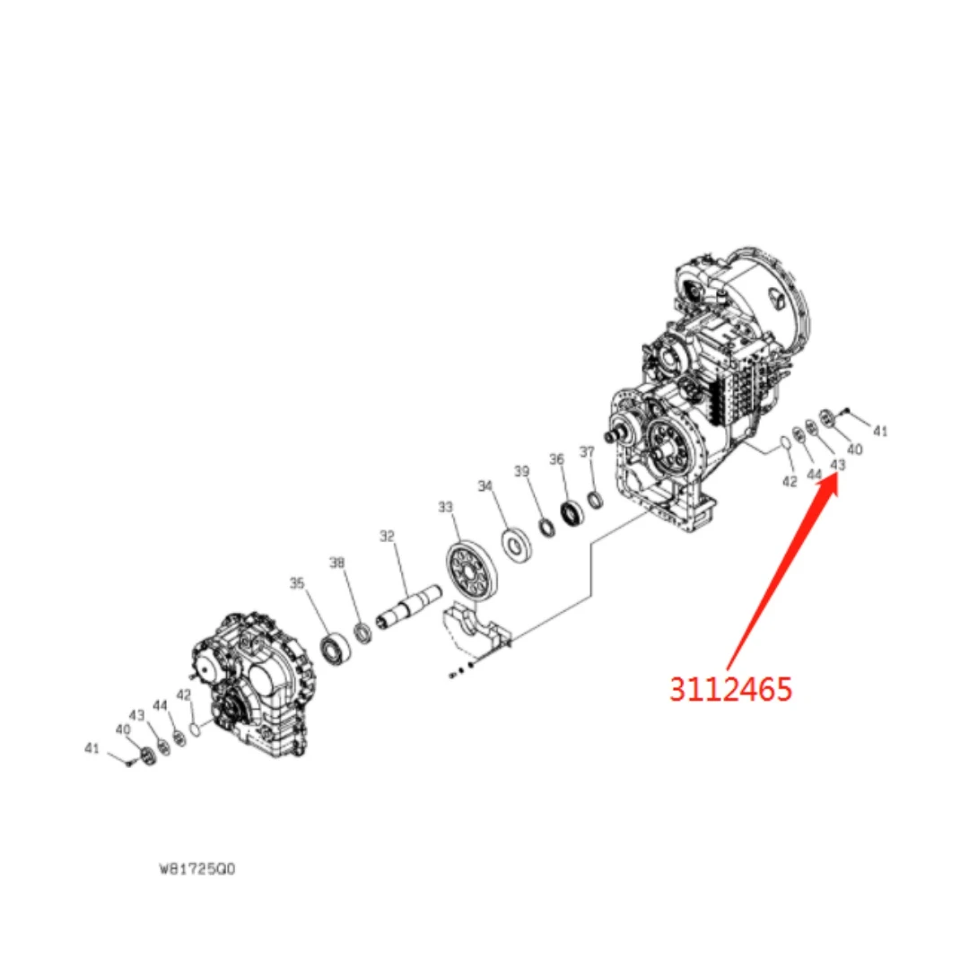 3112465 Original Loader Gasket for Hitachi ZW220  ﻿
