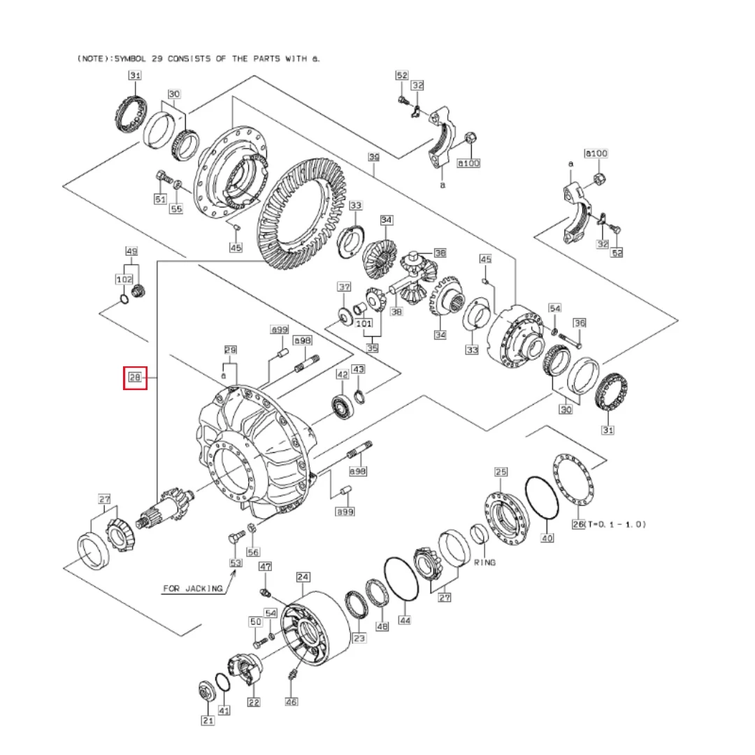 3242020120 Loader Gear Set for ZW370 ﻿
