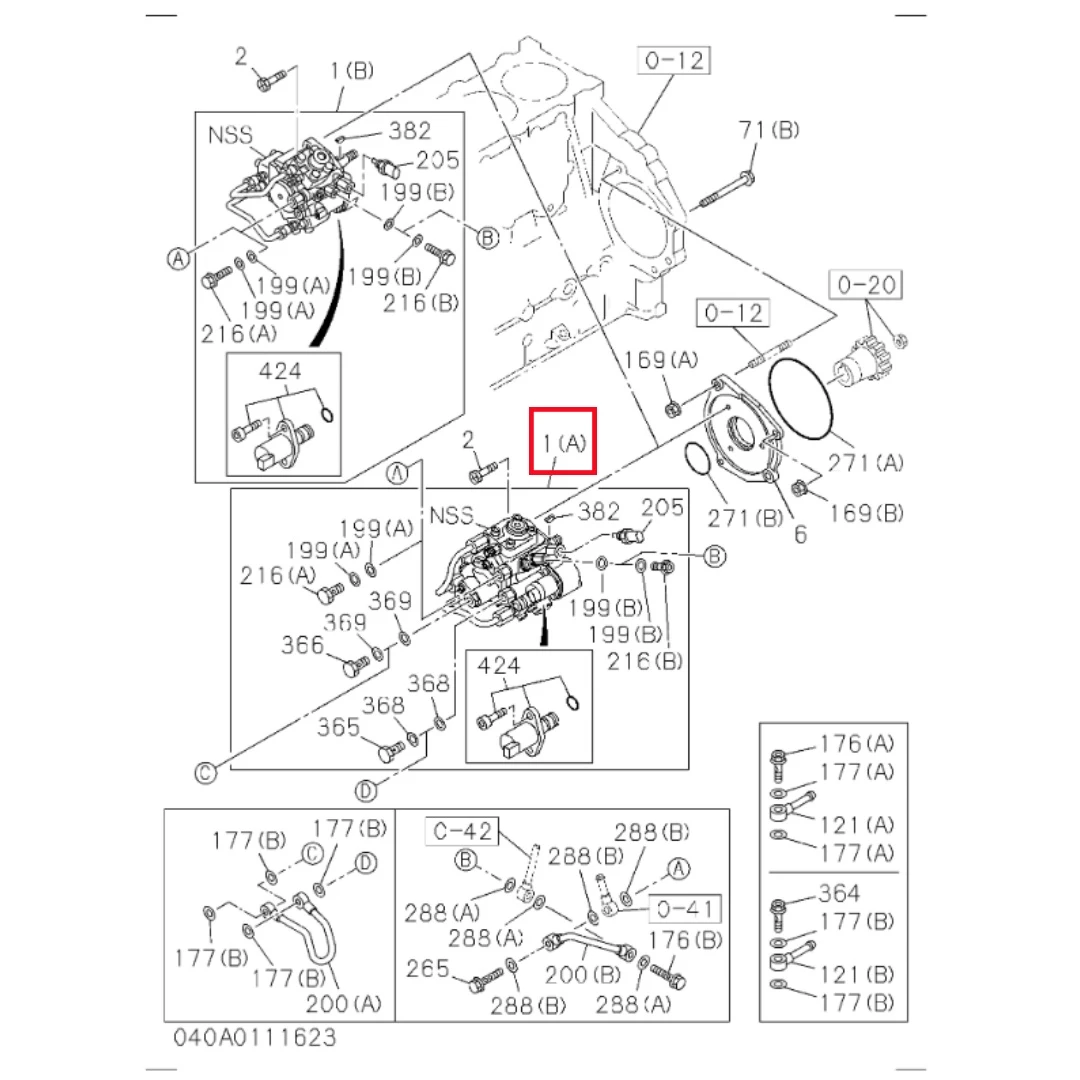 8982384641 Original Engine Accessories 6HK1 Injection Pump