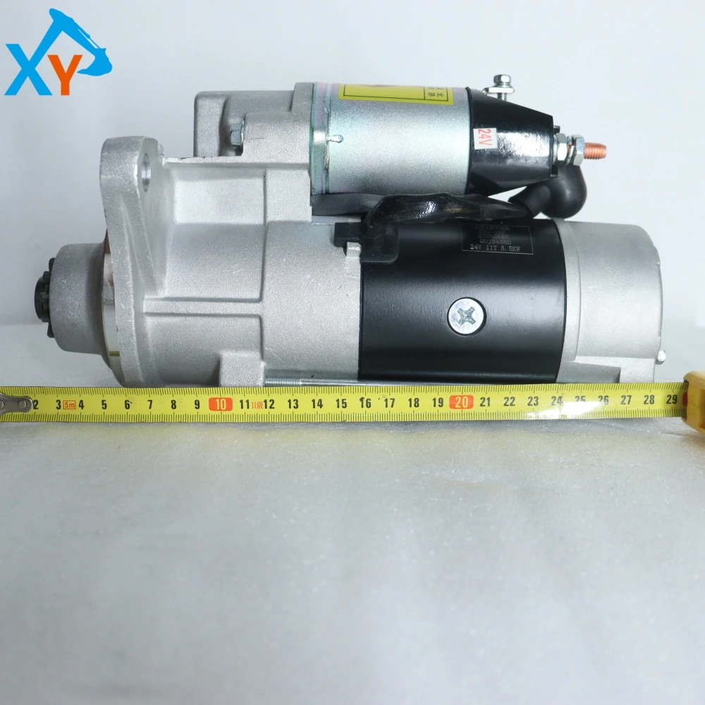8980608540 Genuine Isuzu 6HK1 Starter Motor Assembly for Hitachi ZX330 ZX360 Excavator ﻿