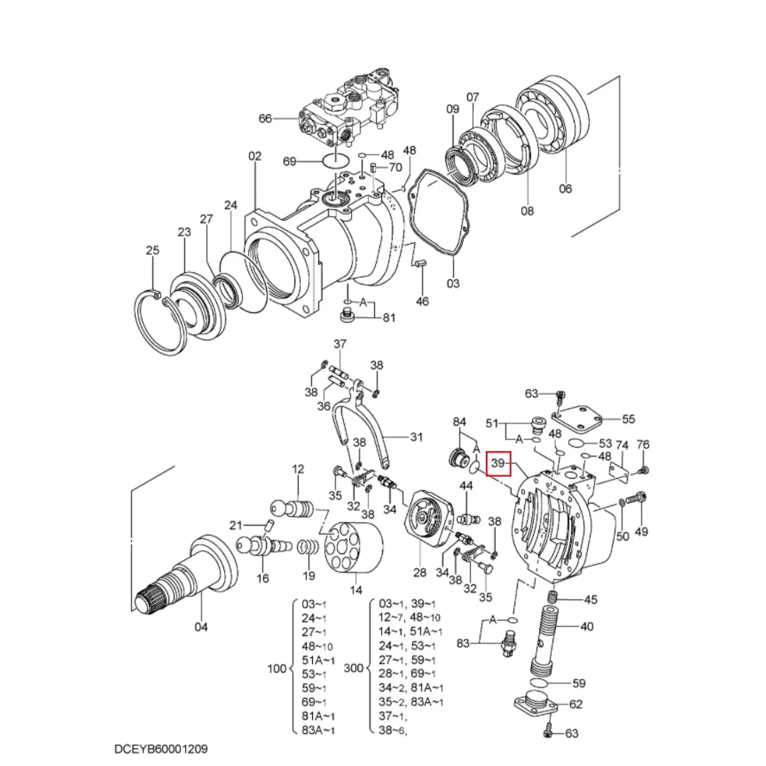 YB00003191 Original Excavator Hydraulic Pump Head Cover for Hitachi ZX330-5A ZX350-5A